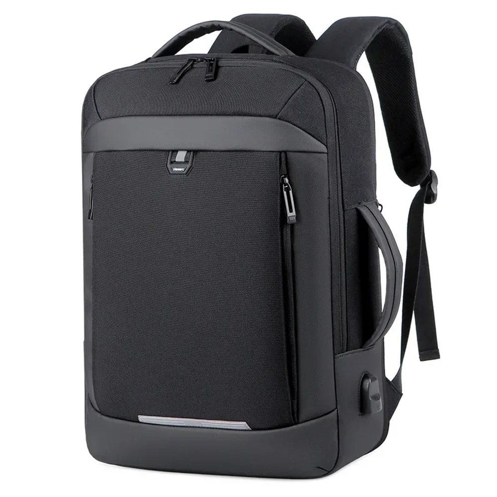 Waterproof 17 Inch Business Laptop Backpack School Book Bag Expandable Notebook For Men 1