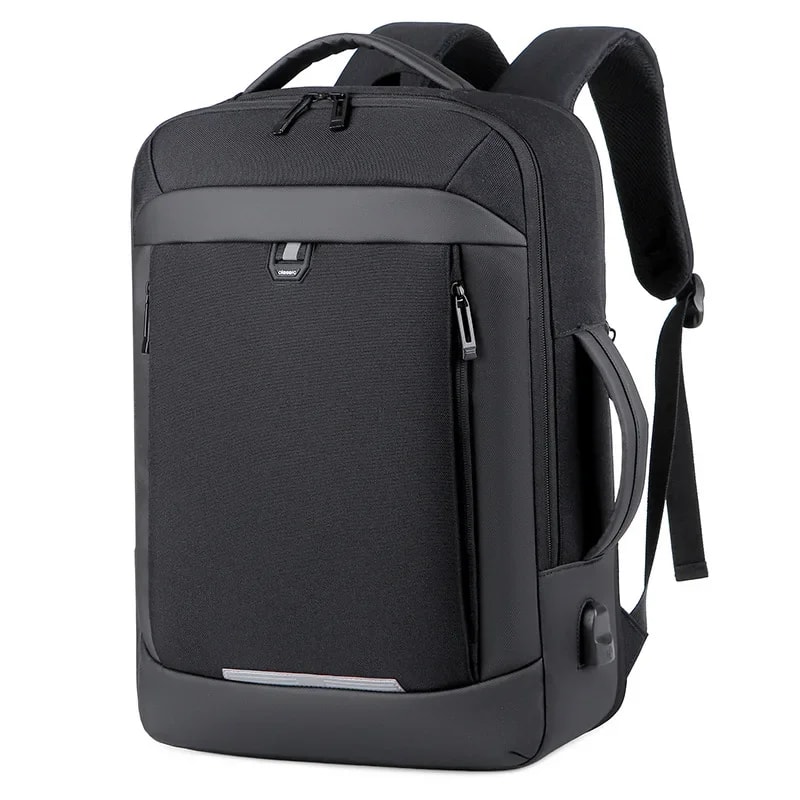 Waterproof 17 Inch Business Laptop Backpack School Book Bag Expandable Notebook For Men 1