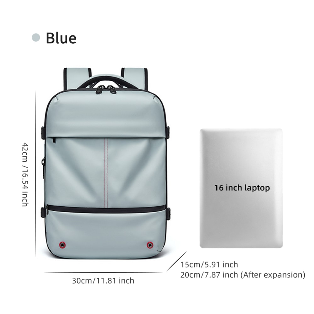 Travel Women Backpack Vacuum Compression 16 Inch Laptop Backpack USB Charging School Backpack 1