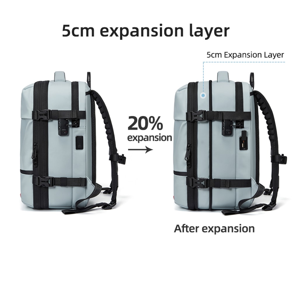Travel Women Backpack Vacuum Compression 16 Inch Laptop Backpack USB Charging School Backpack 2