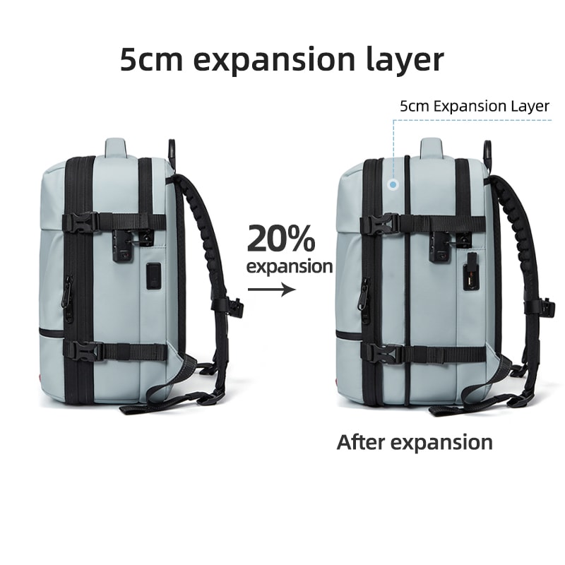 Travel Women Backpack Vacuum Compression 16 Inch Laptop Backpack USB Charging School Backpack 2