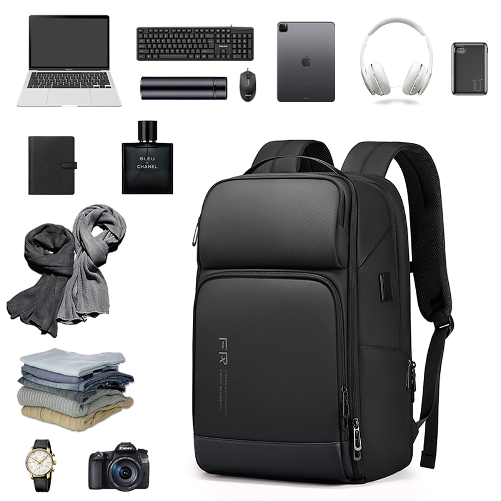 USB Charging Backpack For Men Waterproof Business Backpack Laptop Fit Travel Backpack Large Capacit 3
