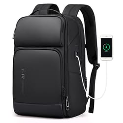 usb charging backpack for men, waterproof business backpack, laptop fit, travel backpack large capacity