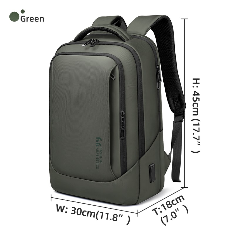 Waterproof Laptop Bag For Men Designer Sports Backpack With USB Charging Business Travel Backpack