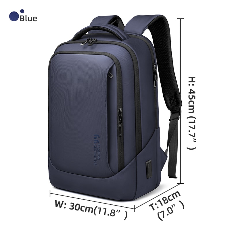 Waterproof Laptop Bag For Men Designer Sports Backpack With USB Charging Business Travel Backpack