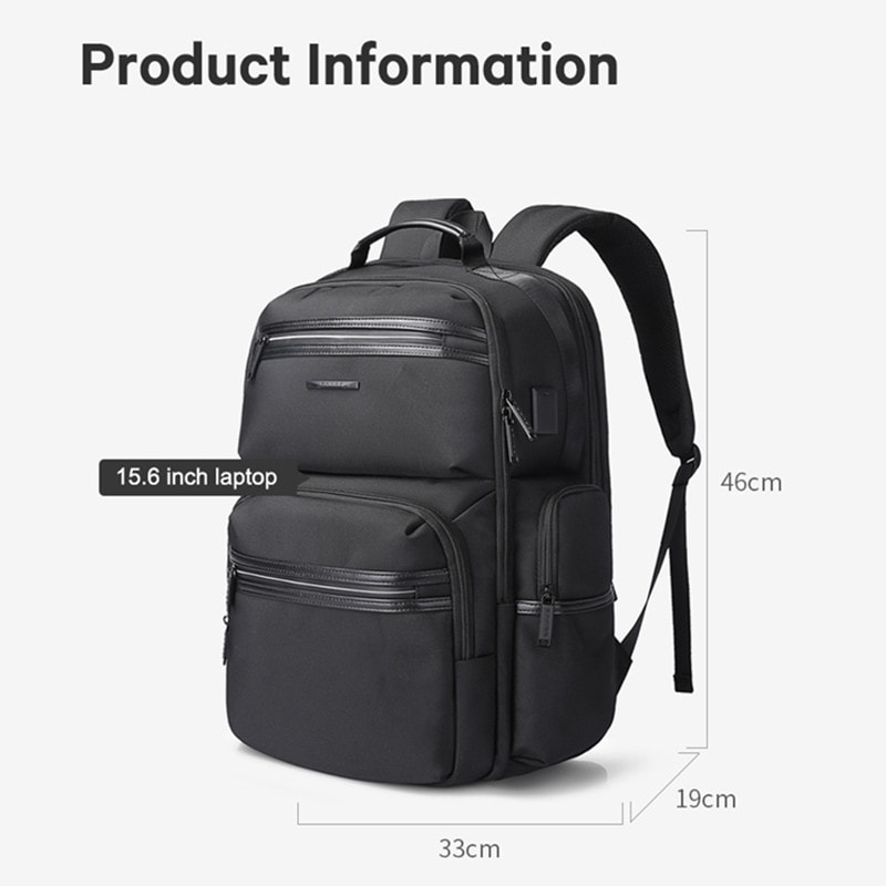 Waterproof Anti Theft Laptop BackpackUSB Recharging AntiWrinkle Oxford Backpack Men Fashion Travel 1