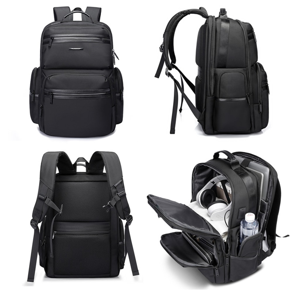Waterproof Anti Theft Laptop BackpackUSB Recharging AntiWrinkle Oxford Backpack Men Fashion Travel 2