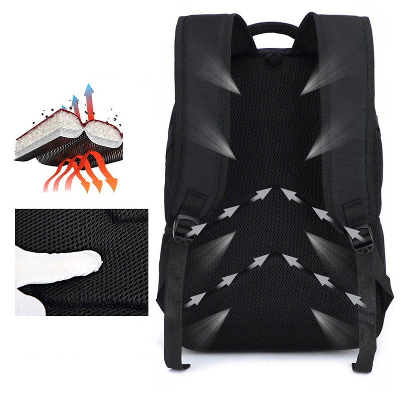 Waterproof Laptop Backpack with USB Charging, Men Fashion Business Casual Travel Anti-Theft School Bag