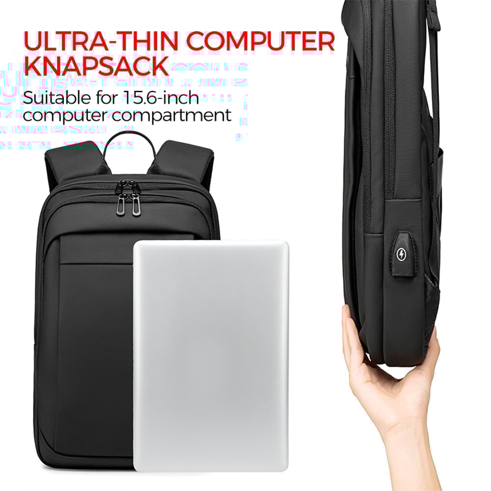 Waterproof Travel Business Backpack With USB Charging Multifunction Backpack For Men 6