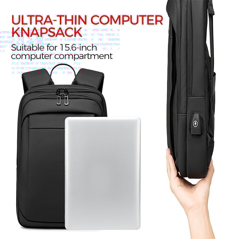 Waterproof Travel Business Backpack With USB Charging Multifunction Backpack For Men 6