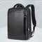 Large Capacity Genuine Leather Backpack for Men, Laptop USB Charge, Anti-Theft Waterproof Travel Bag for Men