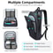 Stylish Men Knight Multifunctional Laptop Backpack Classic USB Charging Waterproof Slim Business Wo