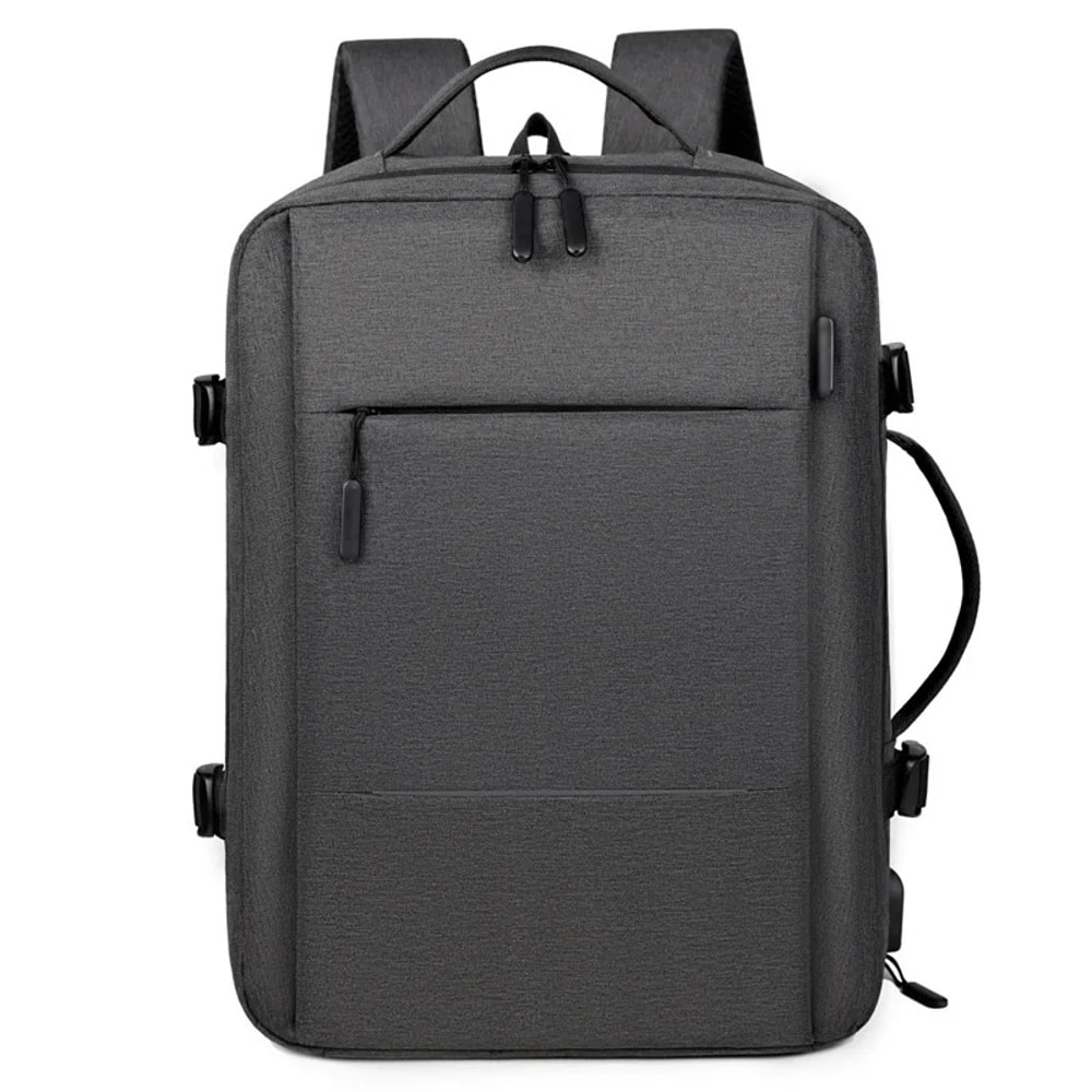 Business Men Backpack with High Capacity, Simple Style Student Bookbag, Shockproof Computer Bag, USS Charger for Men