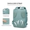 Waterproof Business Laptop Backpack Women Travel Backpack With Shoe Bag 11