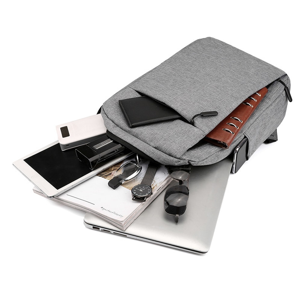 Laptop Backpack For Men Waterproof Oxford Bag Large Capacity Travel USB Charging Computer School Ba 2