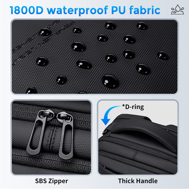 New Men Backpack 30 USB Port Charge Waterproof Backpack Large Capacity Schoolbag Multifunction Busi 5