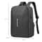 Mens Large Capacity Casual Backpack Waterproof Zipper Daypack Secure Password Lock USB Charging Po 4