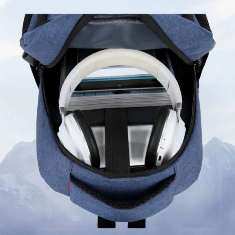 USB Charging Travel Backpack Classic Men Waterproof Backpack Large Capacity School Bag Laptop Casua 4