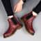 Breathable Leather Ankle Boots for Unisex, Smooth Platform Chelsea Boots for Women and Men, Stylish Platform Boots