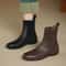 Stretch Sock Boots for Autumn/Winter, Comfortable Women's Soft Leather Chelsea Boots, Fashion Boots with Flexible Sole