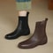 Stretch Sock Boots for Autumn/Winter, Comfortable Women's Soft Leather Chelsea Boots, Fashion Boots with Flexible Sole