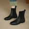 Stretch Sock Boots for Autumn/Winter, Comfortable Women's Soft Leather Chelsea Boots, Fashion Boots with Flexible Sole