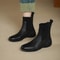 Stretch Sock Boots for Autumn/Winter, Comfortable Women's Soft Leather Chelsea Boots, Fashion Boots with Flexible Sole