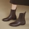 Stretch Sock Boots for Autumn/Winter, Comfortable Women's Soft Leather Chelsea Boots, Fashion Boots with Flexible Sole