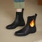 Stretch Sock Boots for Autumn/Winter, Comfortable Women's Soft Leather Chelsea Boots, Fashion Boots with Flexible Sole