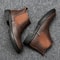 HighQuality Genuine Leather Men Chelsea Boots SlipOn Casual Footwear Vintage Ankle Boots 1