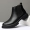 HighQuality Genuine Leather Men Chelsea Boots SlipOn Casual Footwear Vintage Ankle Boots 8