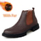 HighQuality Genuine Leather Men Chelsea Boots SlipOn Casual Footwear Vintage Ankle Boots 3