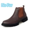 HighQuality Genuine Leather Men Chelsea Boots SlipOn Casual Footwear Vintage Ankle Boots 4