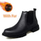 HighQuality Genuine Leather Men Chelsea Boots SlipOn Casual Footwear Vintage Ankle Boots 5