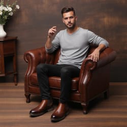 fashion leather chelsea boots, comfortable classical brogue men boots, stylish footwear for all occasions