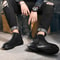 Men Winter Leather Ankle Boots With Fur NoSlip High Top Chelsea Boots Casual Work Shoes For Outdoor 4