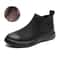 Men Winter Leather Ankle Boots With Fur NoSlip High Top Chelsea Boots Casual Work Shoes For Outdoor 5
