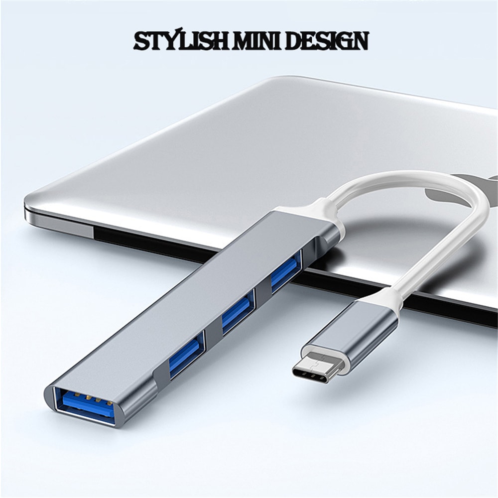 HighSpeed USB Hub Port Multiport HUB For PCType C Splitter USB Computer Accessories 7