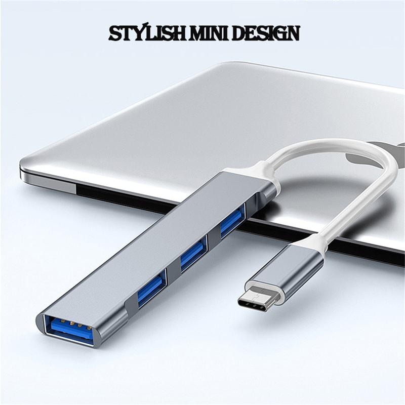 HighSpeed USB Hub Port Multiport HUB For PCType C Splitter USB Computer Accessories 7