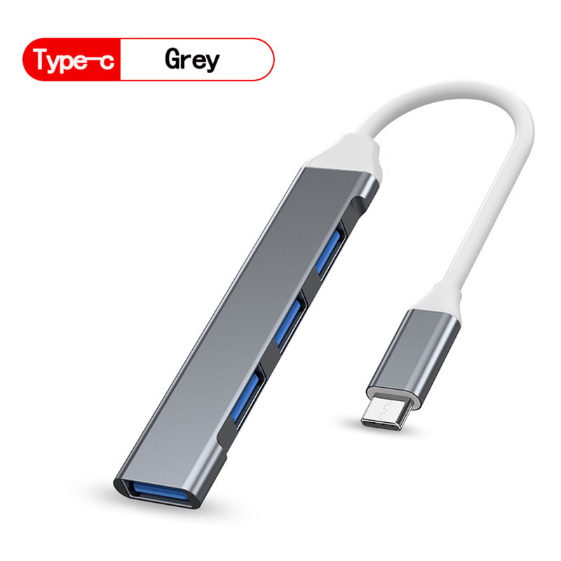 HighSpeed USB Hub Port Multiport HUB For PCType C Splitter USB Computer Accessories 4
