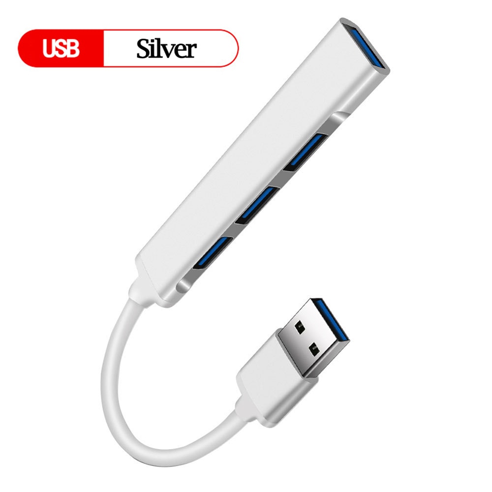 HighSpeed USB Hub Port Multiport HUB For PCType C Splitter USB Computer Accessories 5
