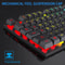 Colorful Gaming Keyboard Wired Mechanical Feel Standard Keyboard For Windows Laptop Computer 4