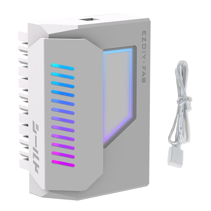 Modular ATX Pin To Degree Power Plug Adapter ARGB Light Mainboard Power Supply Cable For Motherboar 6