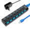 USB Hub Multi USB Hub Splitter With Power Adapter Computer Accessories For Wholesale Dropshipping 3