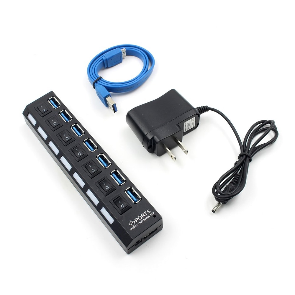 USB Hub Multi USB Hub Splitter With Power Adapter Computer Accessories For Wholesale Dropshipping 7