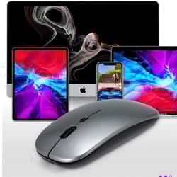 ultra thin wireless mouse for laptop and tablet, bluetooth , mice battery version