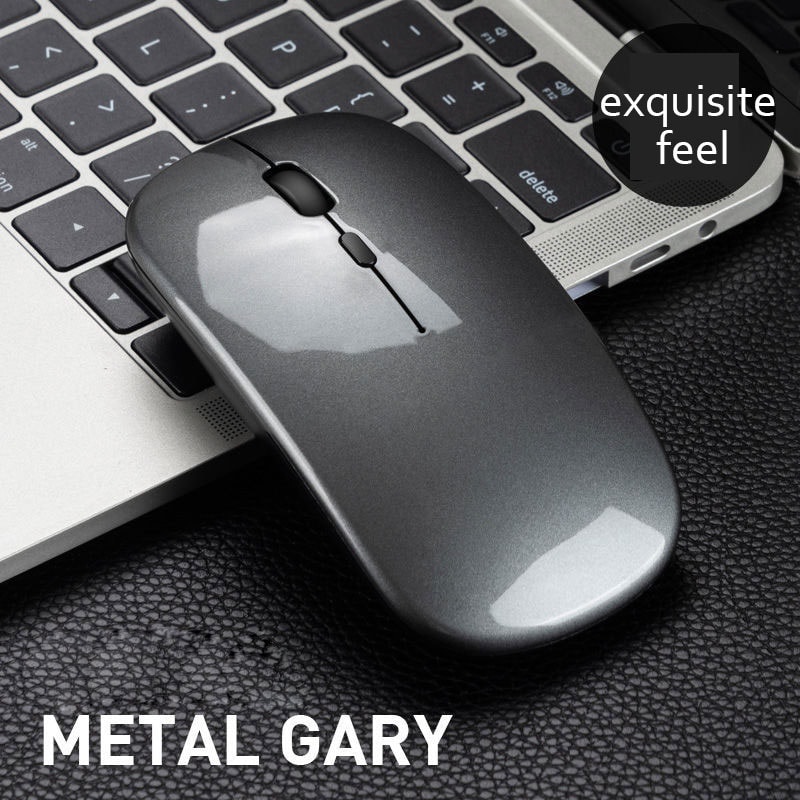 Ultra Thin Wireless Mouse For Laptop And Tablet Bluetooth Mice Battery Version 5