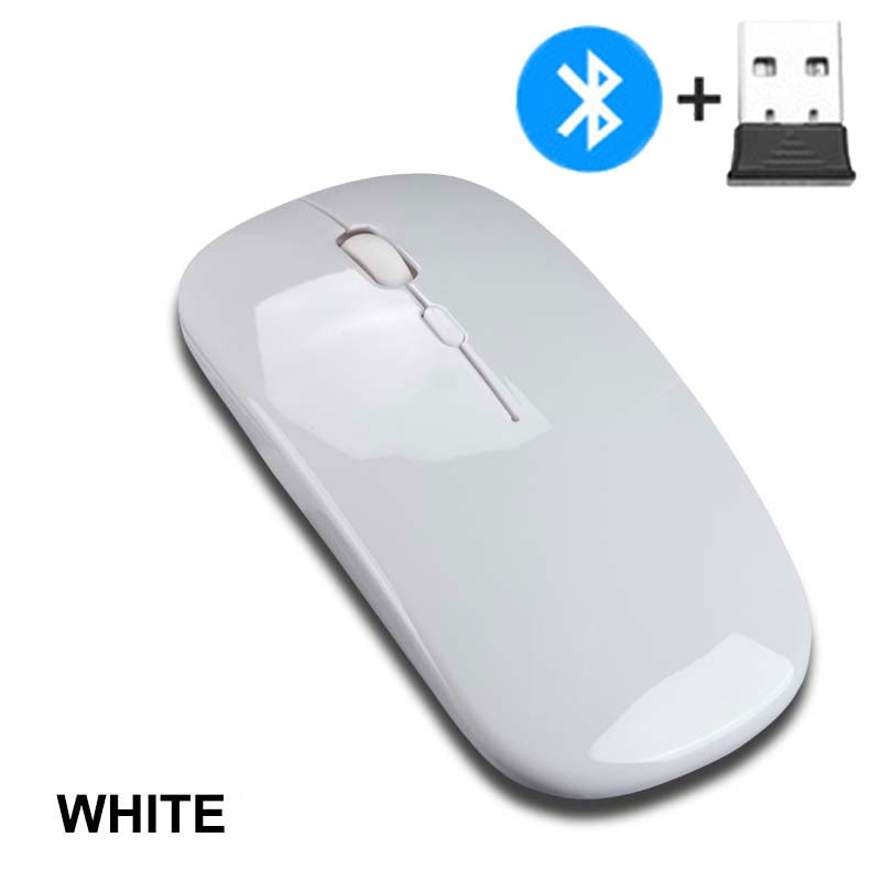 Ultra Thin Wireless Mouse For Laptop And Tablet Bluetooth Mice Battery Version 6