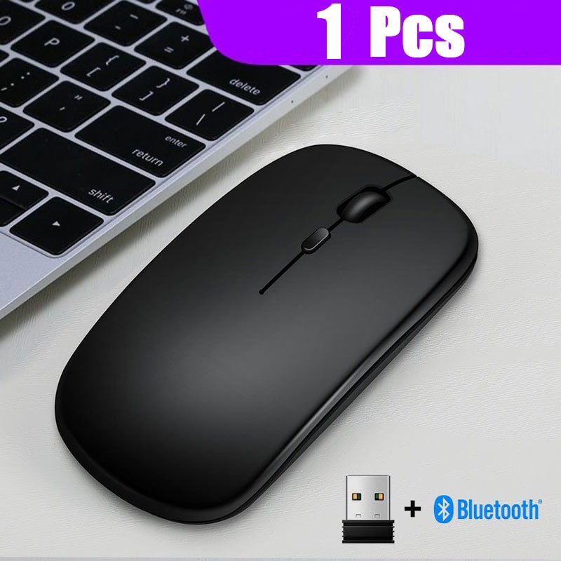 Ultra Thin Wireless Mouse For Laptop And Tablet Bluetooth Mice Battery Version 2