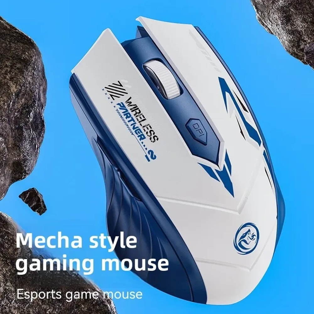 Bluetooth 24G Wireless Mouse DualMode Gaming Mice 1600DPI ESports Rechargeable Mouse For PC Gamer C 4
